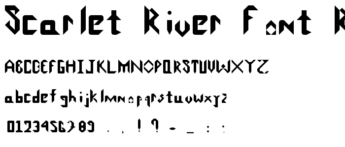 Scarlet_River_Font Regular font